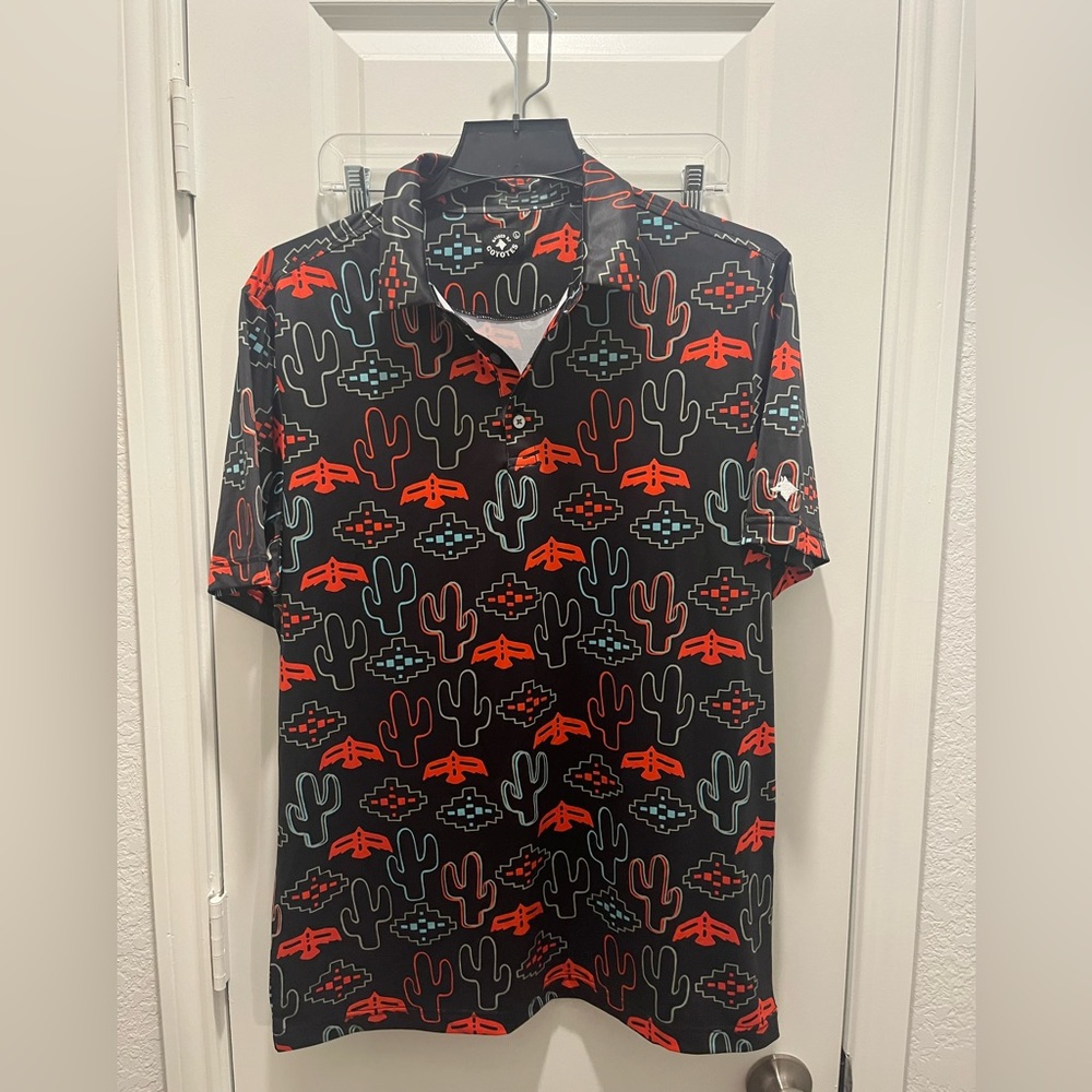 Raised by Coyotes Men’s Polo Golf Shirt. NWOT.